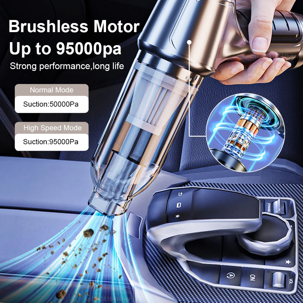 Powerful Wireless Car Vacuum Cleaner