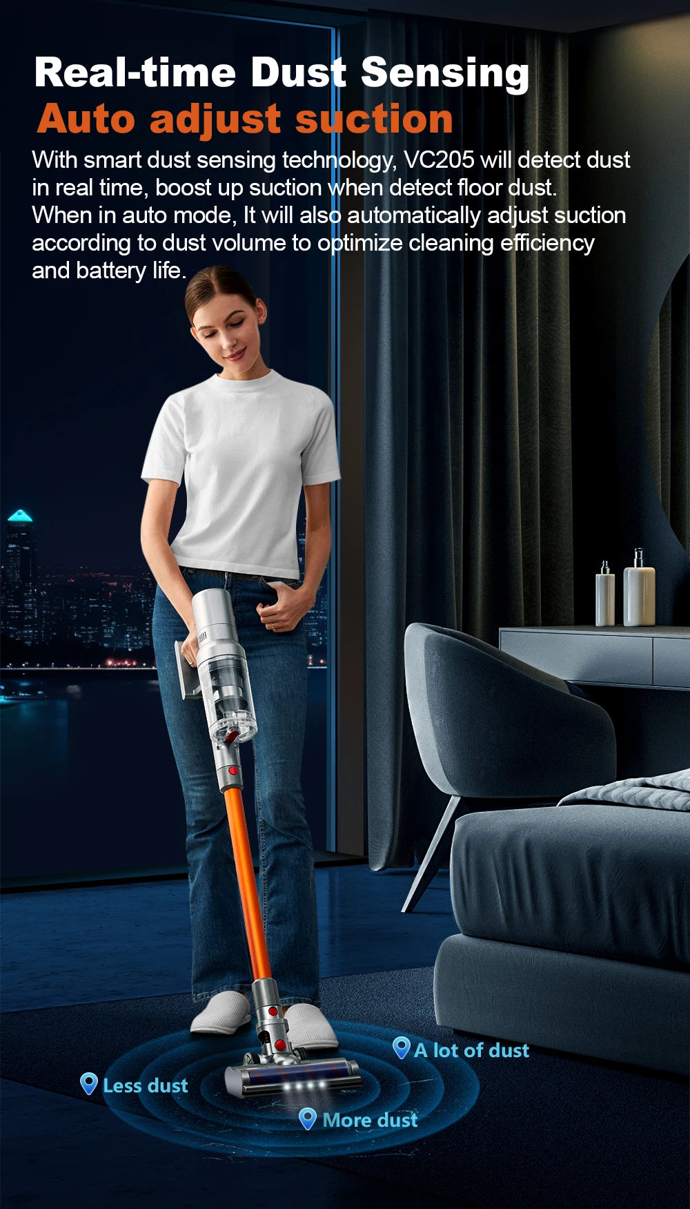 ABIR VC205 Cordless Handheld Vacuum