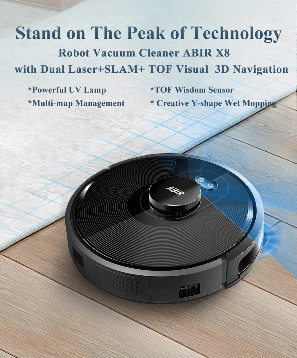 ABIR X8 Robot Vacuum Cleaner