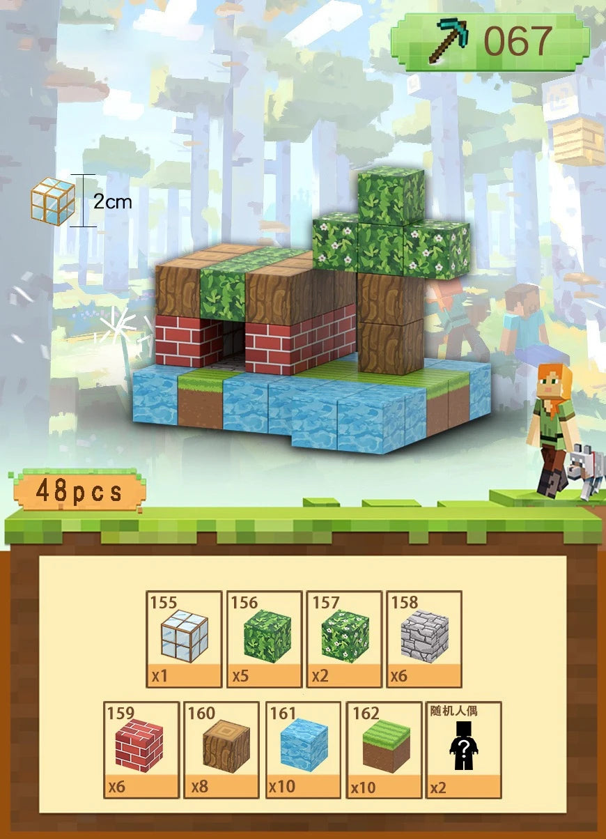 Magnetic Building Blocks Set