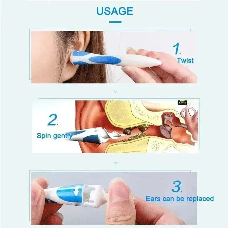 Ear Wax Remover with Soft Silicone Tips