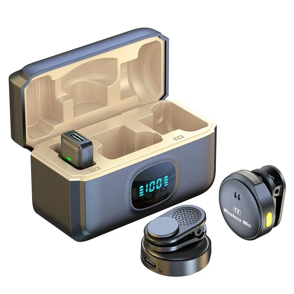 Wireless Magnetic Button Collar Microphone