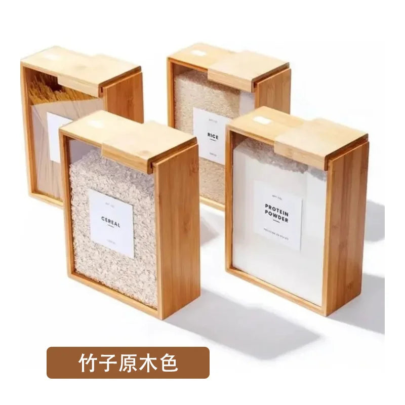 Rice and Grains Food Storage Canister with Measuring Cup