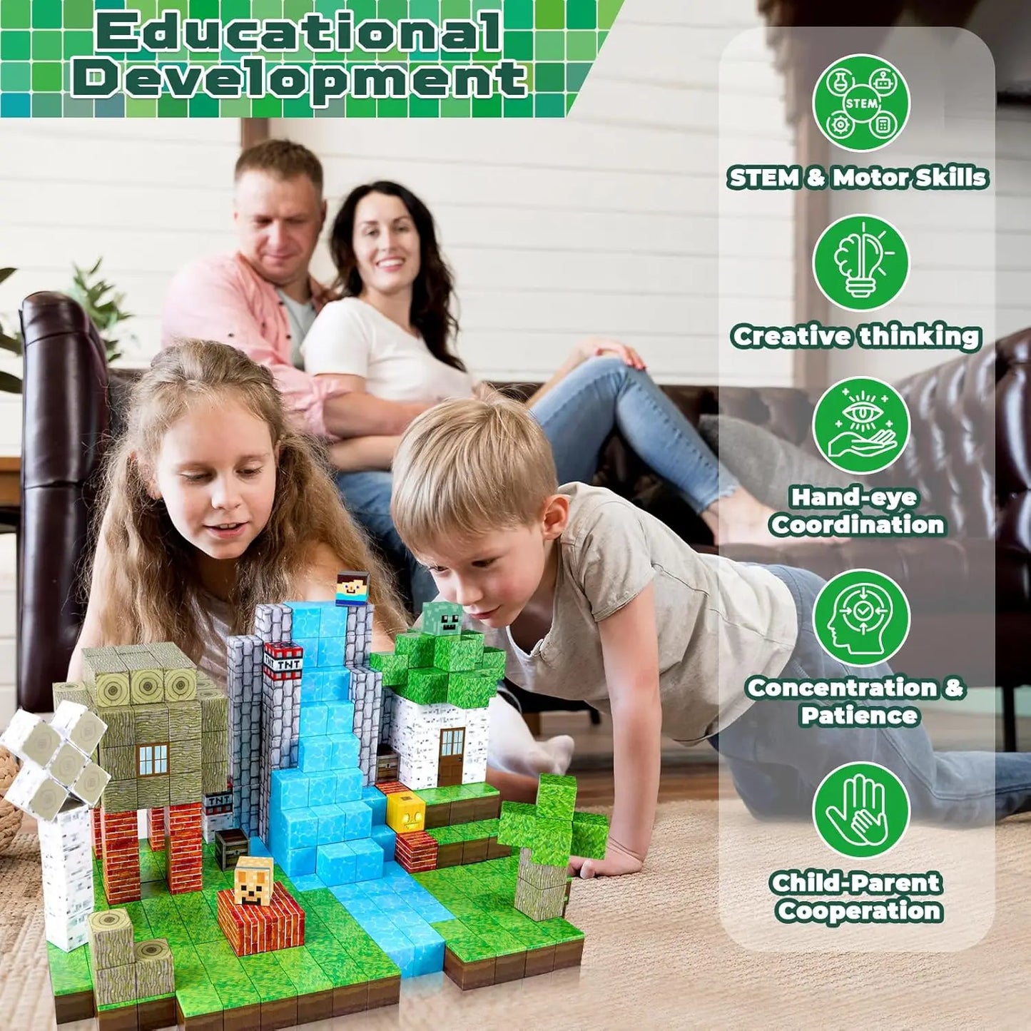 Magnetic Building Blocks Set