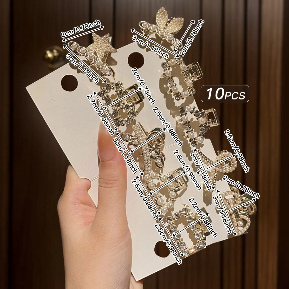 Rhinestone Hair Clips