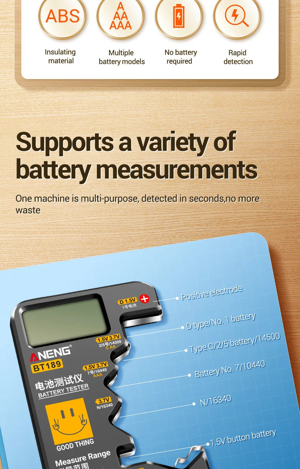 ANENG BT189 Battery Tester