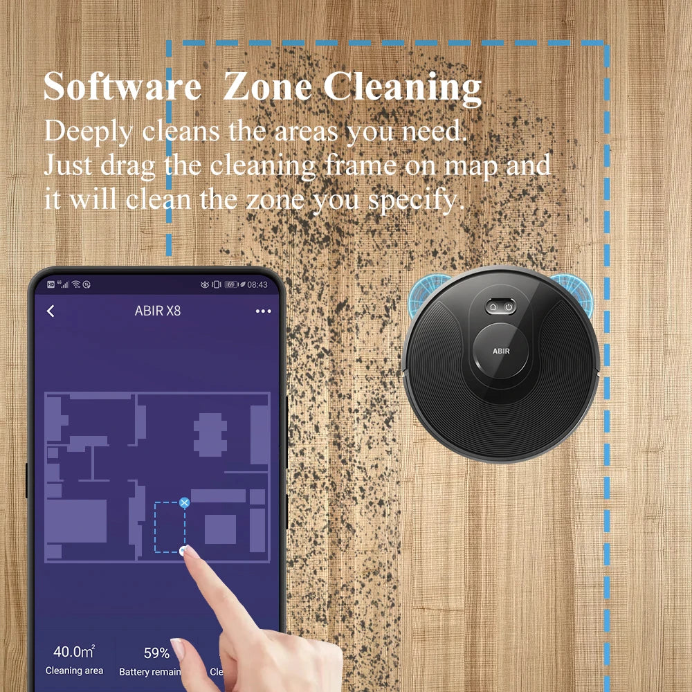 ABIR X8 Robot Vacuum Cleaner