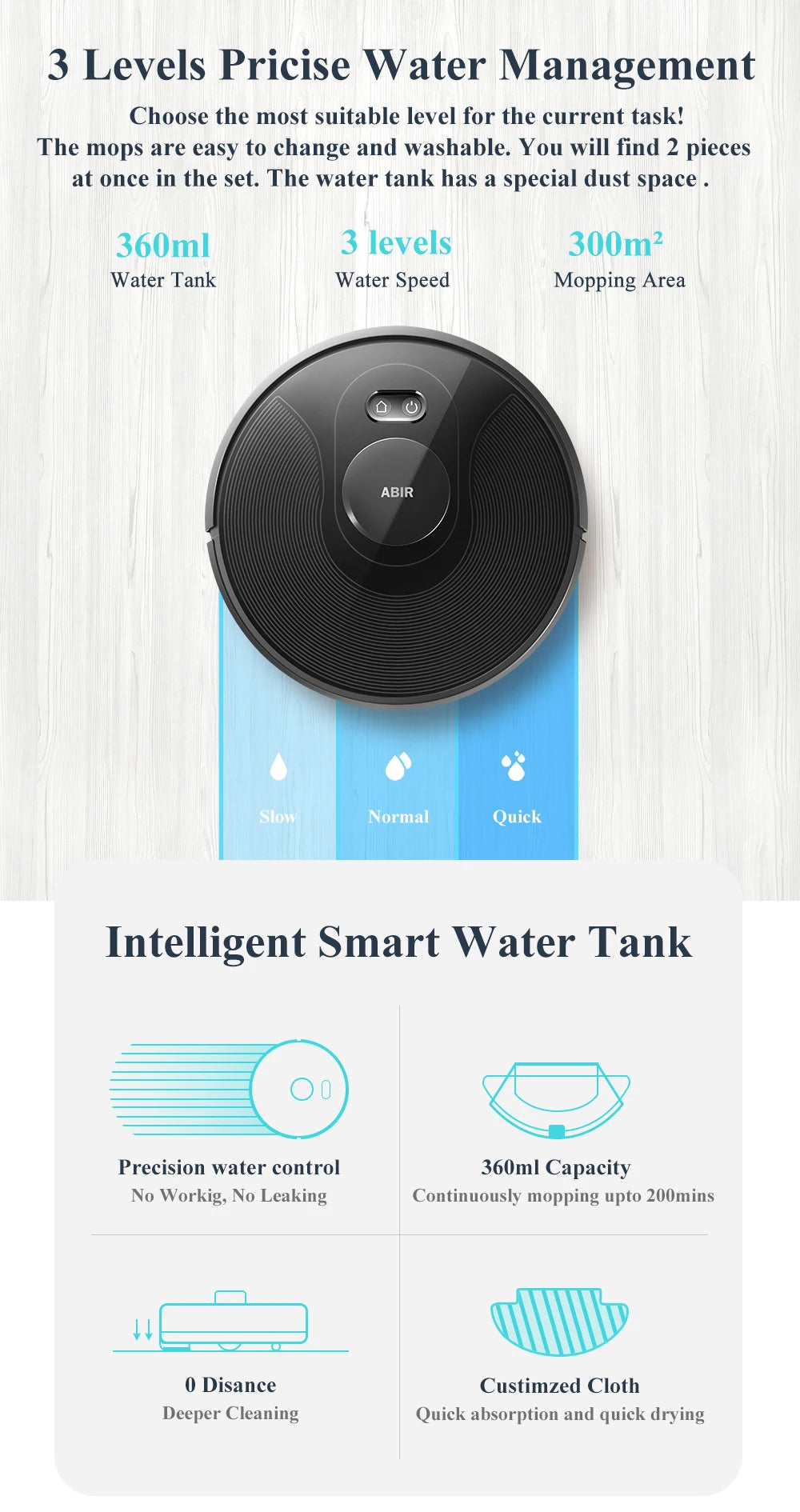 ABIR X8 Robot Vacuum Cleaner