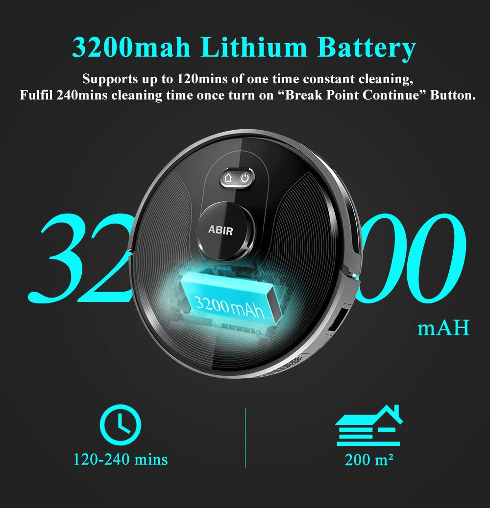 ABIR X8 Robot Vacuum Cleaner