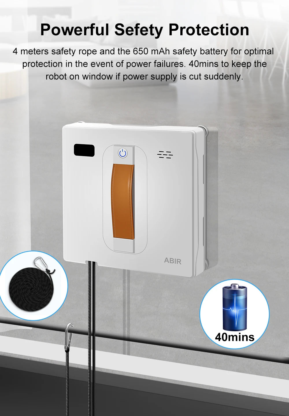 ABIR WD8 Window Vacuum Robot