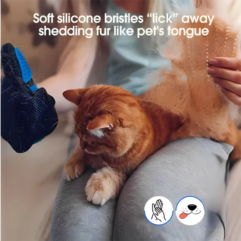 Silicone Pet Hair Grooming Glove