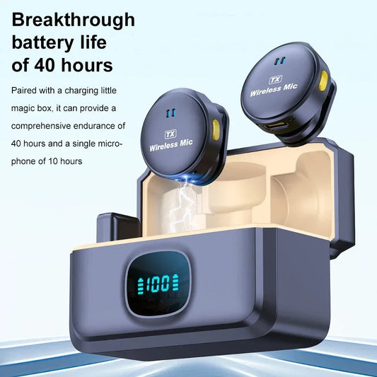 Wireless Magnetic Button Collar Microphone