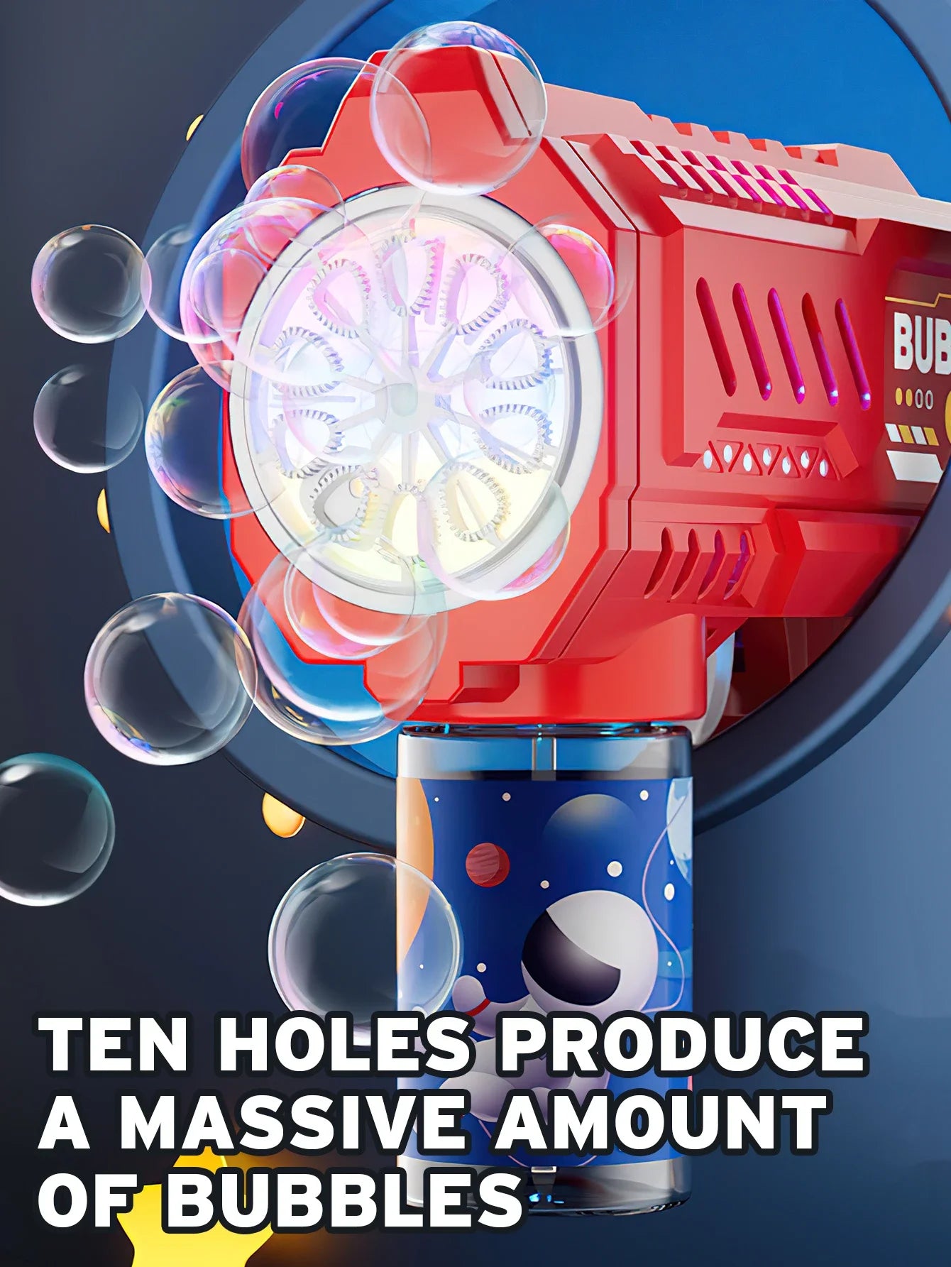 Automatic Bubble Gun with LED Lights