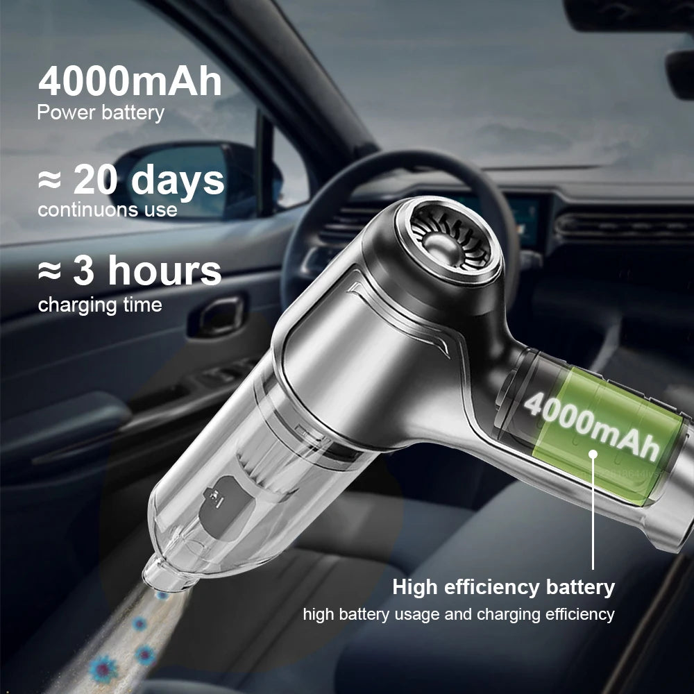 Powerful Wireless Car Vacuum Cleaner