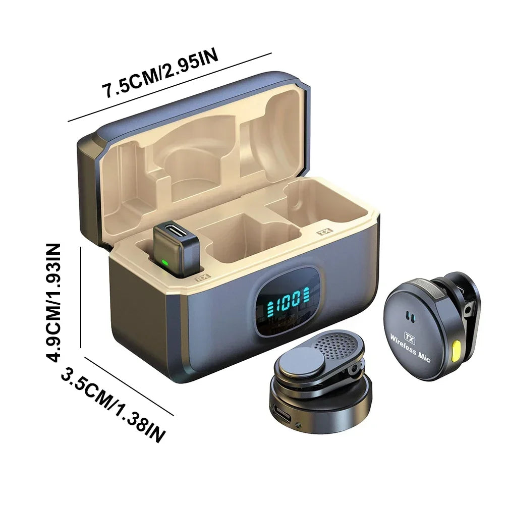 Wireless Magnetic Button Collar Microphone