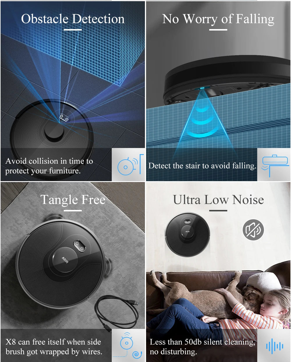 ABIR X8 Robot Vacuum Cleaner