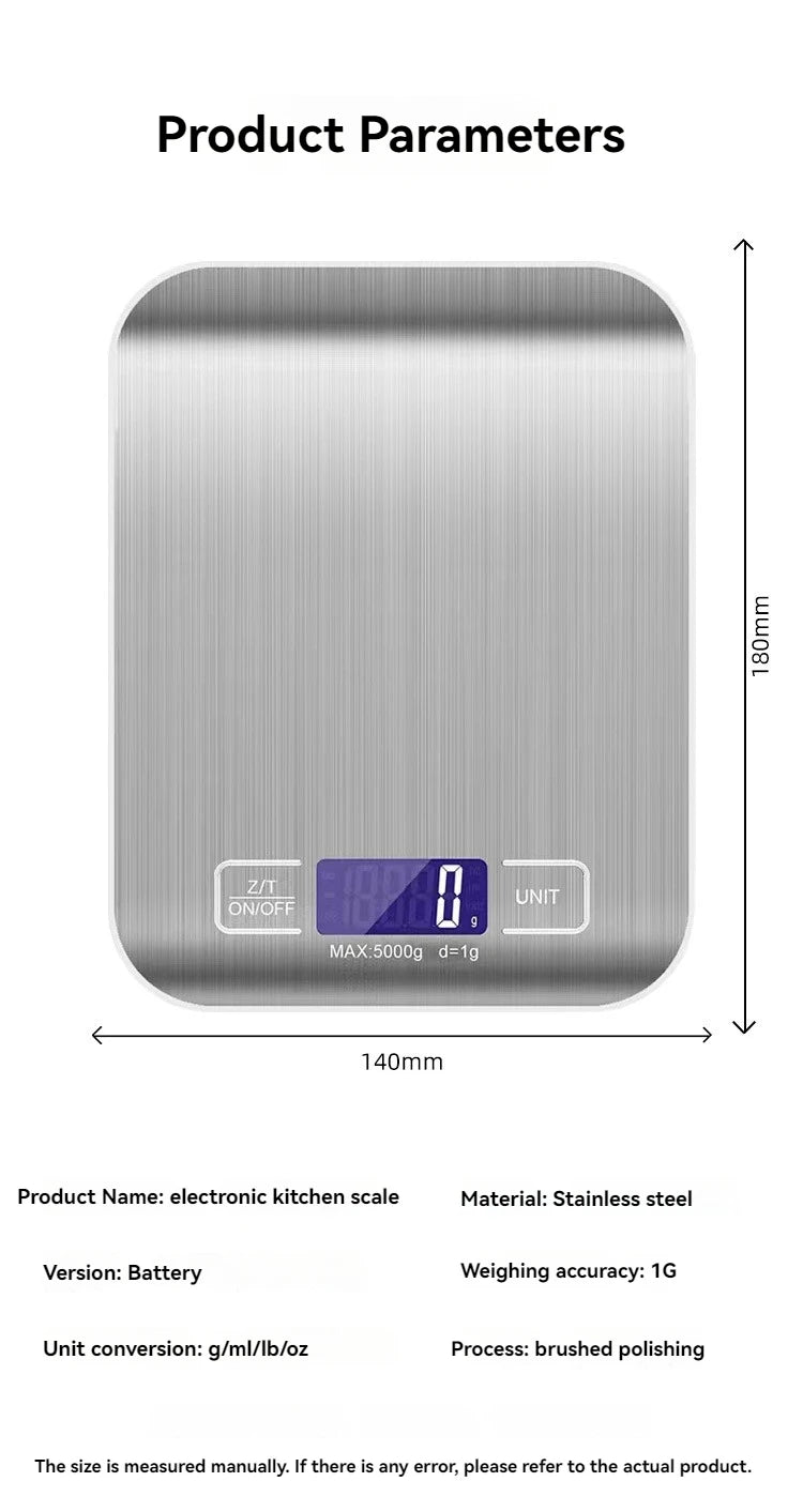 Digital Stainless Steel Kitchen Scale