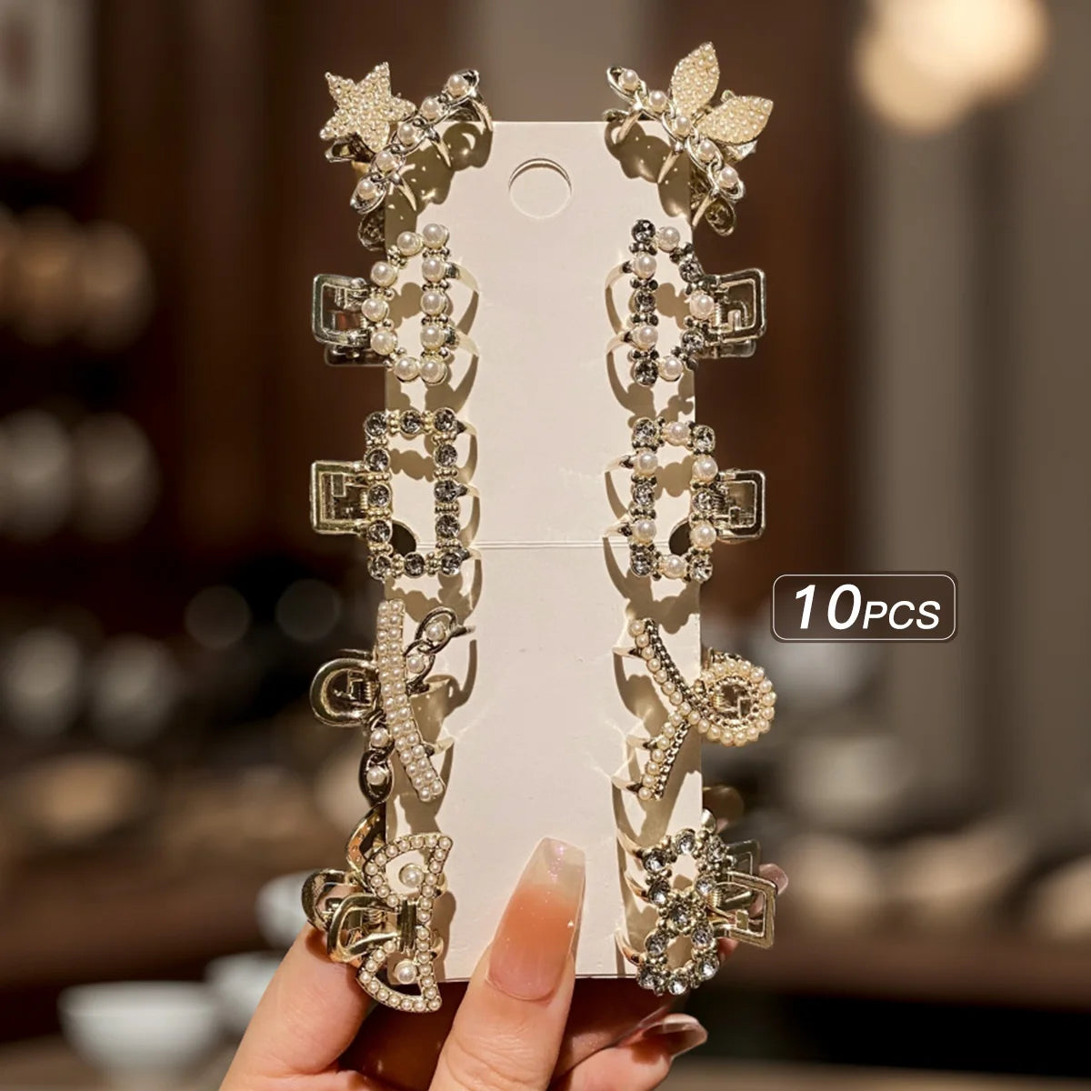 Rhinestone Hair Clips