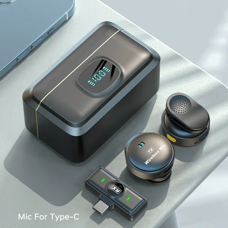 Wireless Magnetic Button Collar Microphone