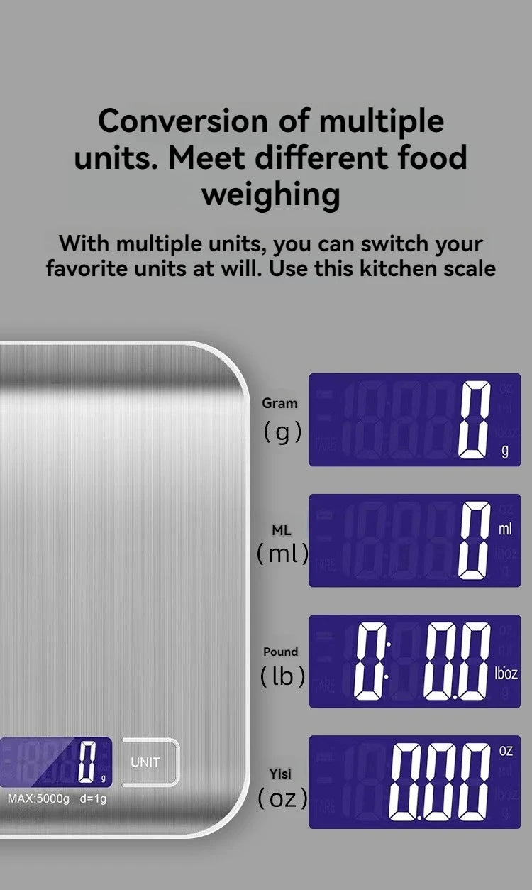Digital Stainless Steel Kitchen Scale