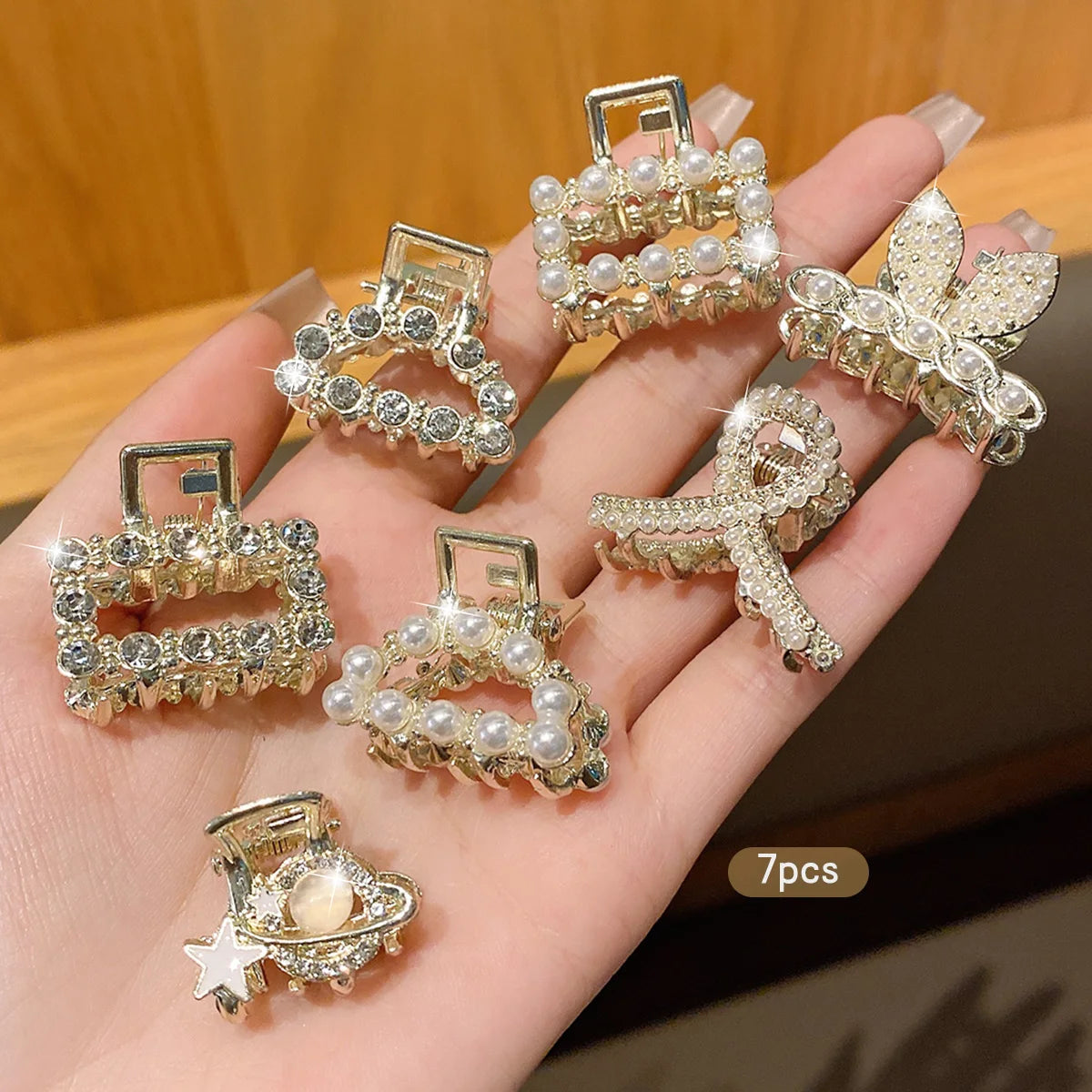 Rhinestone Hair Clips