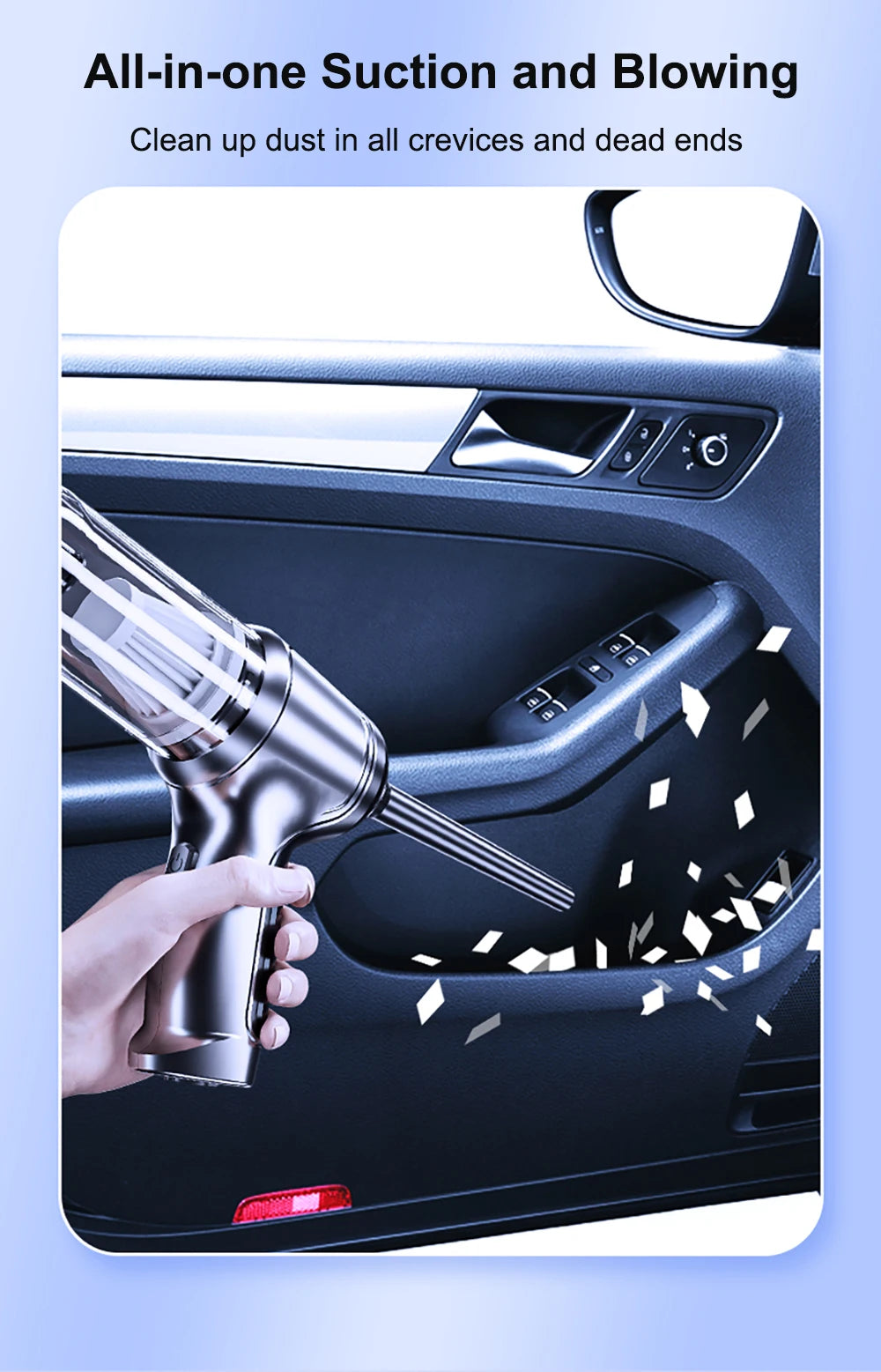 Powerful Wireless Car Vacuum Cleaner