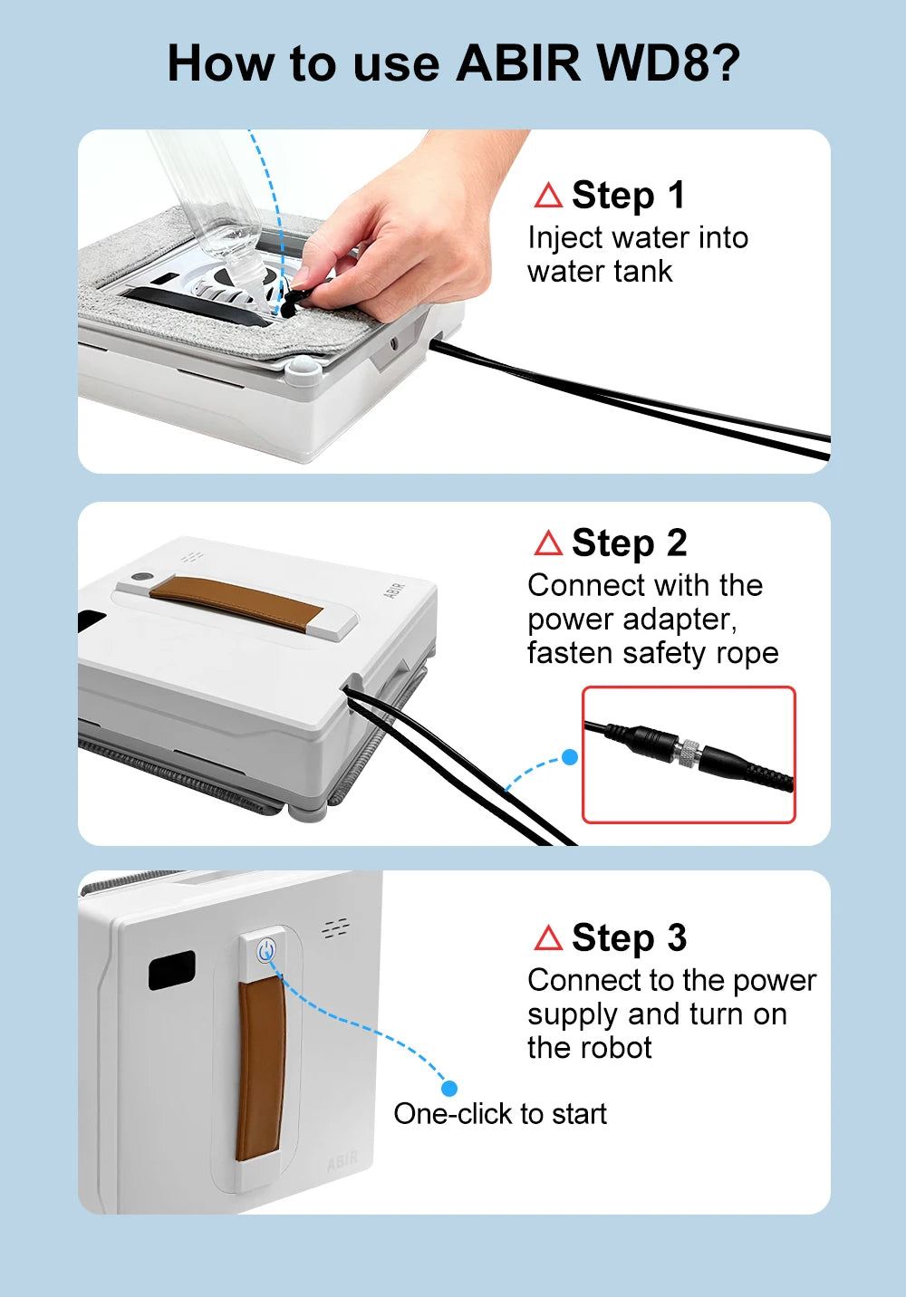 ABIR WD8 Window Vacuum Robot