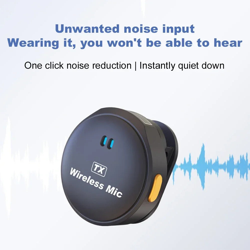 Wireless Magnetic Button Collar Microphone