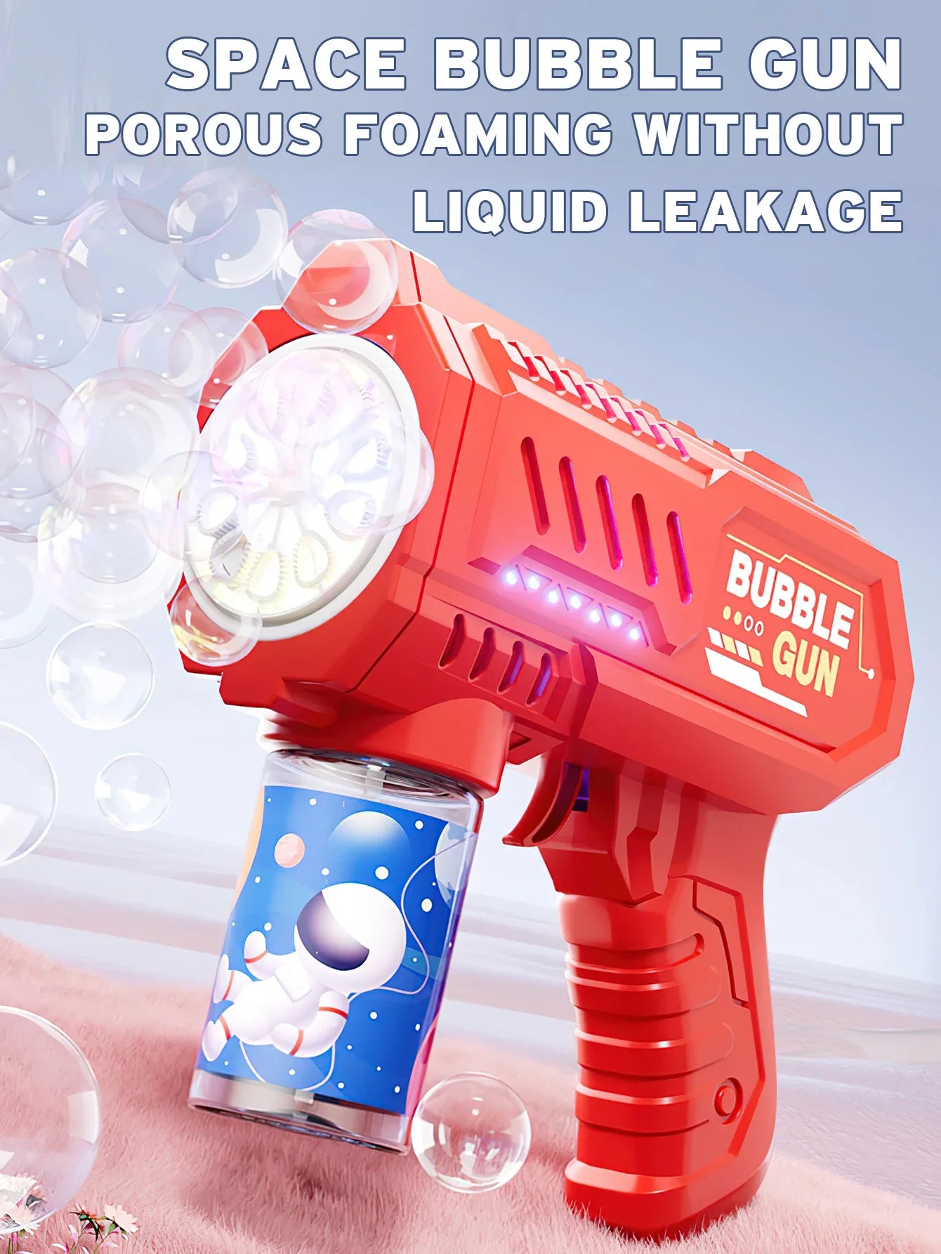 Automatic Bubble Gun with LED Lights