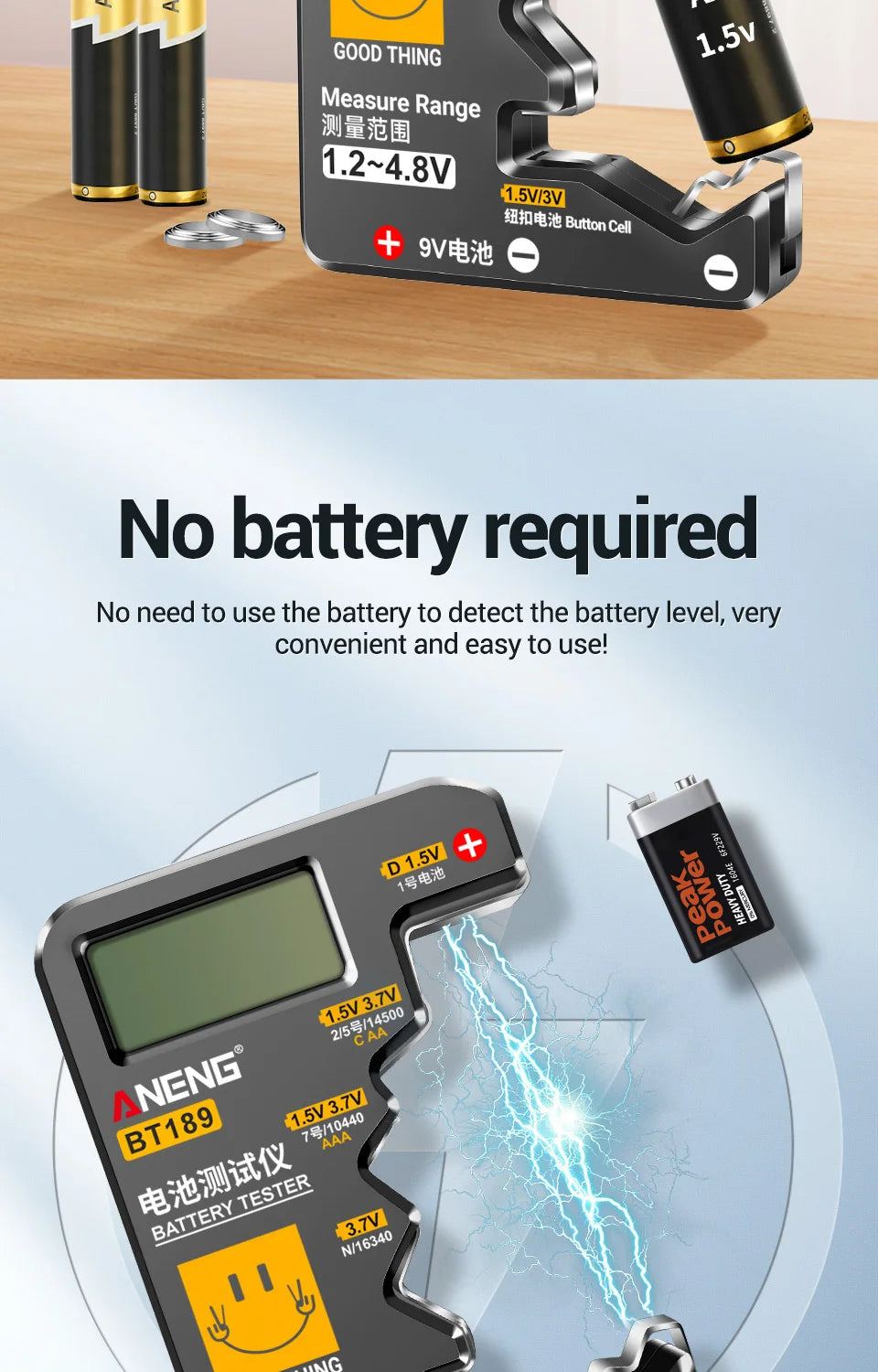 ANENG BT189 Battery Tester